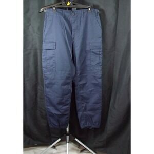 Mens Tactical Series Blue Security Cargo Utility Pants Sz Medium Regular